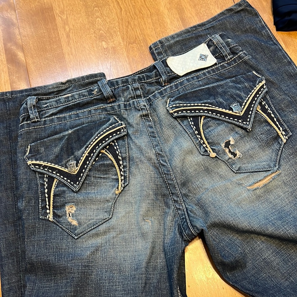 9. Monarchy Distressed Mens Jeans 36 x 31